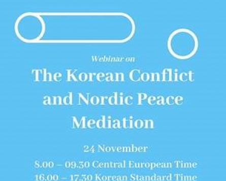 Webinar to look into the Korean conflict and Nordic peace mediation