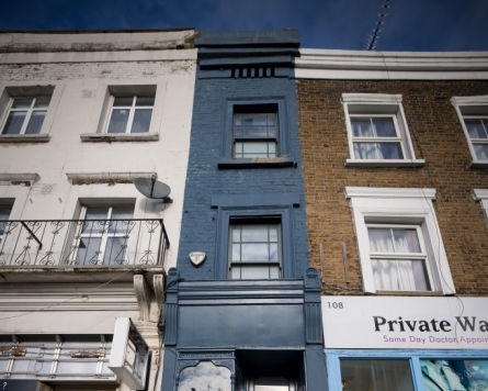 폭이 겨우 170㎝…14억원에 매물로 나온 런던에서 가장 얇은 집