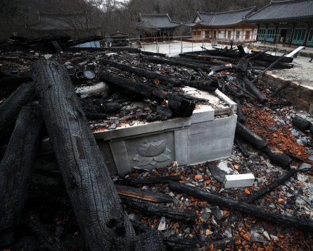 Historic Buddhist temple destroyed in suspected arson attack