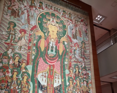 National museum showcases massive painting to mark Buddha’s birthday