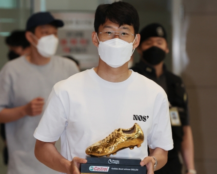 Premier League Golden Boot winner Son Heung-min receives hero's welcome home