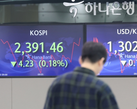 Seoul shares open tad higher amid eased woes over global banking sector