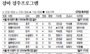 <경마 경주프로그램>