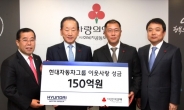 현대자동차그룹, 이웃사랑성금 150억원 기탁