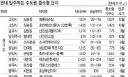 연내 입주 중소형단지 전세난 해결사로