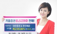 키움증권, 연 최고 28.62% 수익 ELS 226호 판매