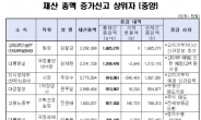 <재산공개-표> 재산 총액 증가신고 상위자 (중앙)