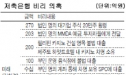 저축銀은 돈빼돌리기 경연장?