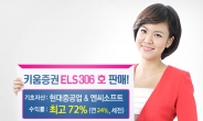 키움증권, 연 최고 24% 수익 ELS 306호 판매