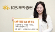 KB투자증권, KB STAR ELS 2종 공모