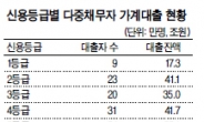 다중채무자 75%가 ‘위험신호’