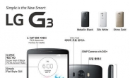 LG전자 G3 출시, 초고해상도(QHD) 화면 탑재…출고가는?