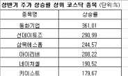 동화기업 361%상승…상반기 대박 난 코스닥 종목은…