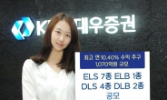 KDB대우證, 최대 연 10.40% ELS 등 14종 상품 판매