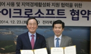 한국MS-전라북도 지역경제 활성화 손 잡다