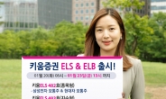 키움증권 ‘만기1년6개월 ELB 및 ELS 2종’판매