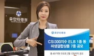 유안타증권, CSI300지수 ELB 1종 등 파생결합상품 7종 공모