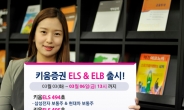 키움증권 ‘만기1년6개월 ELB 및 종목형, 지수형ELS 2종’ 판매