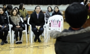 <포토뉴스> 초등학생 질문에 귀 기울이는 서울시장