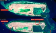 중국, 인공섬에 활주로까지…분쟁지역 스프래틀리에 활주로 짓는 영상 잡혀