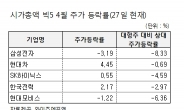 대형주 강세에 체면구긴 시총 빅5 간판株