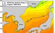 25년간 해수온도 0.2∼1.3℃ 상승, 국립수과원 ‘위성에서 본 우리바다’ 발간