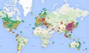 중국의 ‘나쁜 공기’에 위협받는 한국…세계 대기오염 지도 보니