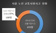 서울 교통사고 사망자 37%가 노인…무단횡단이 사고원인 1위