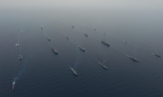 [포토] 한미 해군함정 해상 호송기동훈련
