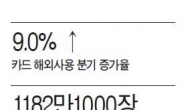 3분기만 4조2392억…해외 카드 사용액 최대