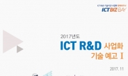 IITP, ‘ICT R&D’ 사업화 기술예고 실시