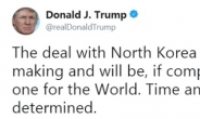 기대하는 트럼프 “북한과 합의 형성중…완성되면 세계에 좋아”