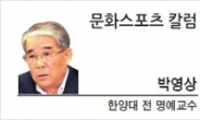 [문화스포츠 칼럼-박영상 한양대 전 명예교수]스피드 업 賞을 만들자