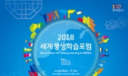 ‘2018 세계평생학습포럼’ 8월30일 수원 개막