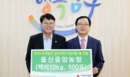 울산 중앙농협, 추석맞아 10kg 백미 1000포 전달