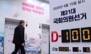[헤럴드pic] ‘선거 100일전…’