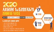 서울시 '최장 23개월, 월 최대 223만원' 뉴딜일자리 4600명 선발