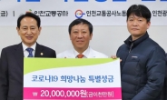 정희윤 인천교통공사 사장, 인천의료원에 특별성금 2000만원 전달