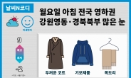[날씨N코디] 월요일 아침 전국 영하권…강원영동·경북북부 많은 눈