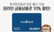 한국투자증권, 주식펀드 사는 금융상품권 10% 할인 이벤트