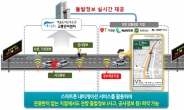 “도로위 돌발상황 스마트폰 내비로 알려드려요”