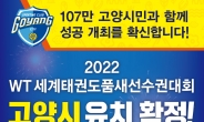 고양시, ‘2022년 WT 세계태권도품새선수권대회’ 유치 확정