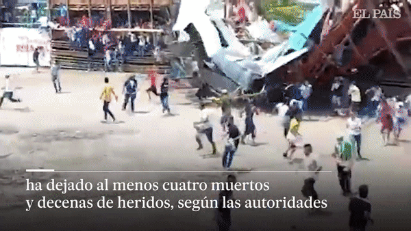 [영상] 콜롬비아 투우경기장 붕괴 참사…최소 5명 사망·200여명 부상 [나우,어스]