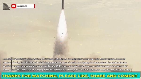 [영상] 中, 건군 95주년 기념 극초음속 미사일 등 공개
