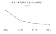 튀르키예, 올 인플레 전망 65%로 올려