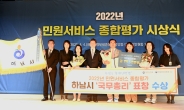 하남시, ‘2022년 민원서비스 종합평가’ 전국 1위 국무총리 기관 표창 수상