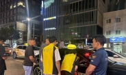 용산구, 이태원 거리서 택시 ‘길막’ 단속
