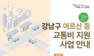 강남구, 노인·청소년·어린이에 버스비 지원