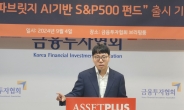 AI매니저가 S&P ‘알짜 30곳’ 추린다…에셋플러스운용, ‘AI 기반 S&P 주식형 공모펀드’ 출시 [투자360]