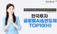 한국투자글로벌AI&반도체TOP10(H), 해외주식형 공모펀드 중 올해 설정액 증가 1위